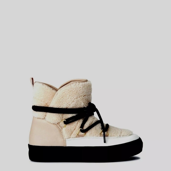 Scoop Womenβs Faux Shearling Boots β Taupe, Size 8.5 β NIB - Picture 2 of 6